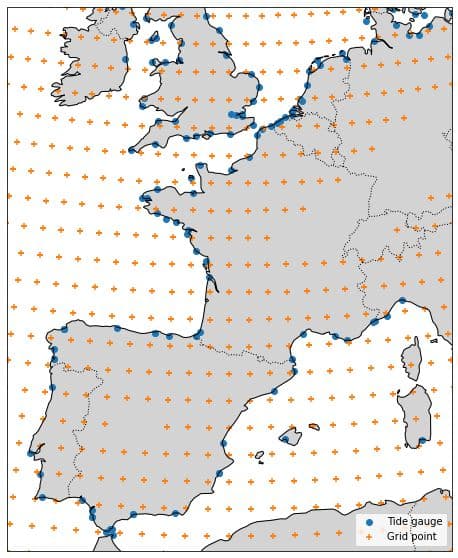 Figure — Data points available for west Europe